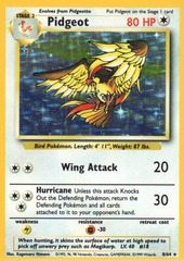 MISSING SET SYMBOL Pidgeot - 8/64 - Holo Rare - Unlimited Edition